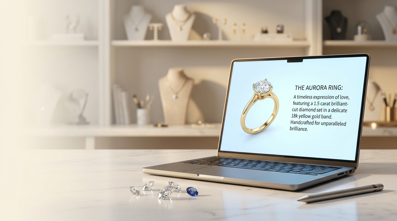 Jewelry Product Descriptions With AI: Generate Copy That's Ready for Your Product Page