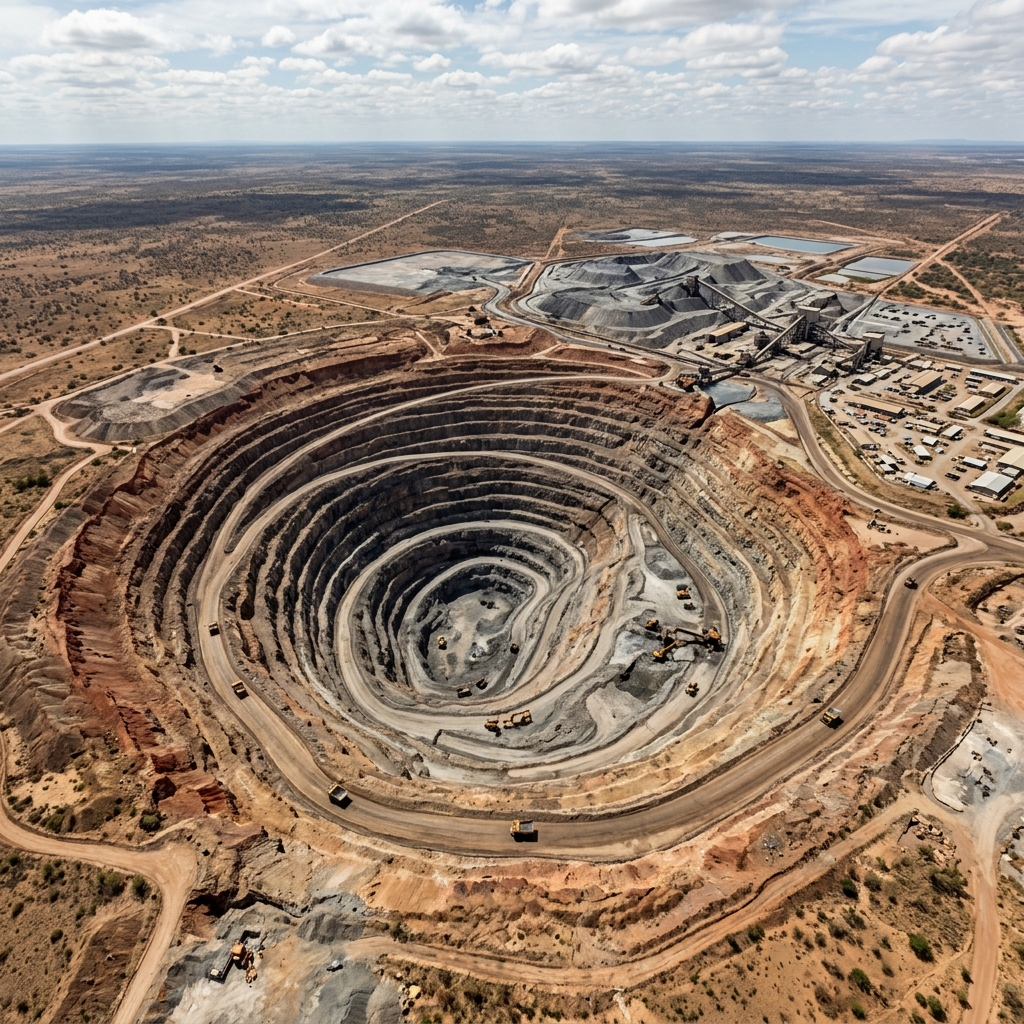 De Beers Jwaneng Diamond Mine in Botswana