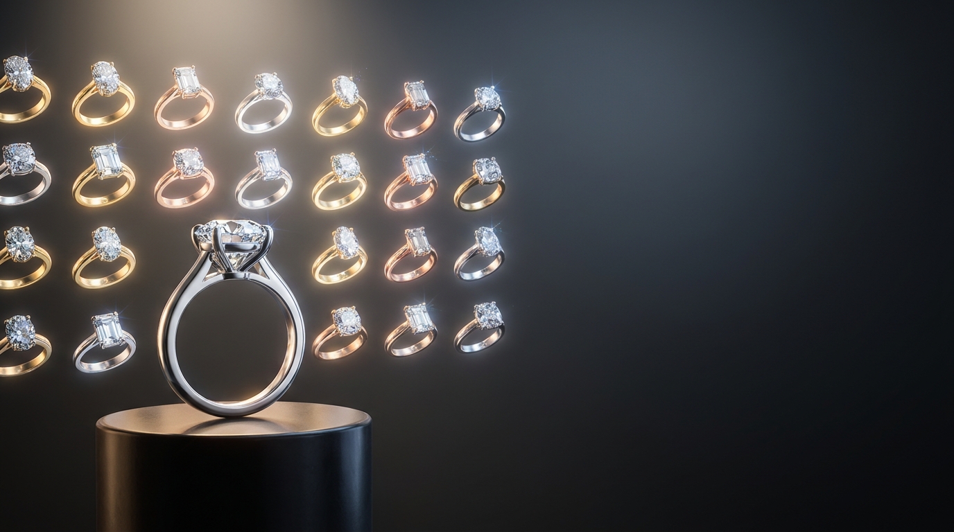 AI Jewelry Design Variations: How to Generate Every Stone Shape and Size From One Ring
